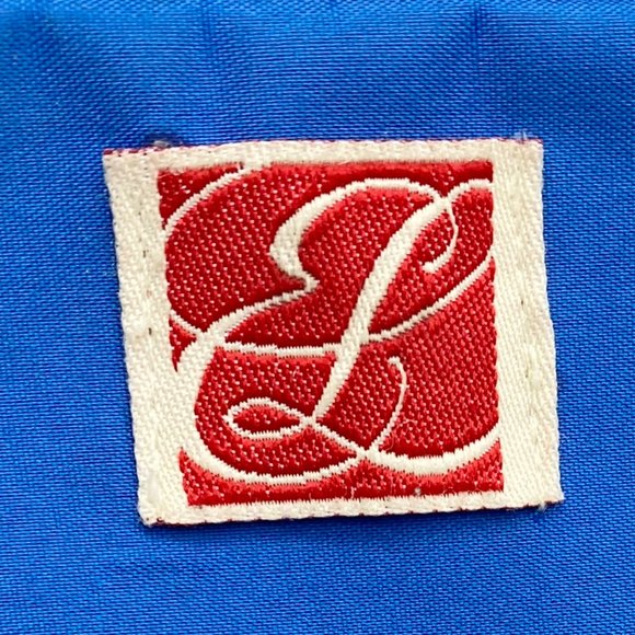 Estee Lauder Unisex Cosmetic Toiletry Case Blue Zip Top Side Handle Bag Vintage - Picture 2 of 9